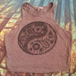 Yin yang crop top
